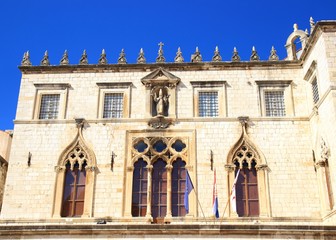 Fototapeta na wymiar Sponza Palace in Dubrovnik, Croatia