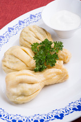 Fried dumplings hinkali