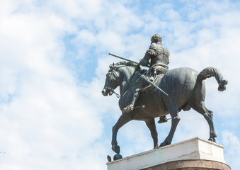 Obraz premium Equestrian statue of Gattamelata in Padua, Italy