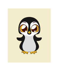 Cute penguin illustration