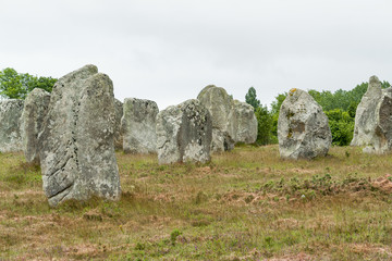 Carnac stones in Brittany