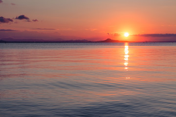Sunset in the Mar Menor, La Manga
