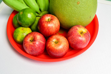 Selective Focus of Red Apples