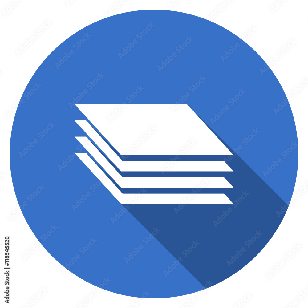 Poster flat design blue web layers vector icon