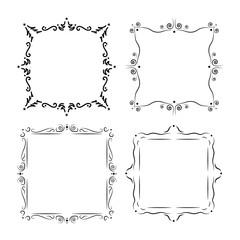 Vintage frames decoration