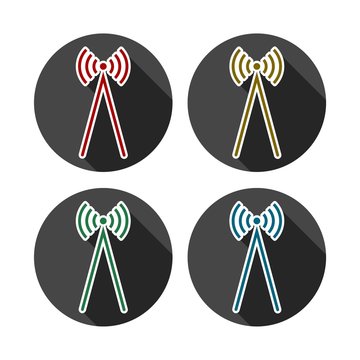 Radio Wawe Icon Illustration