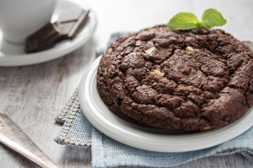 Chocolate brownie cookie