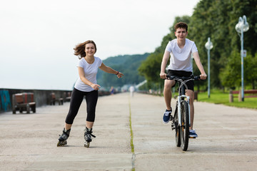 Fototapeta premium Sport and recreation - people working out 