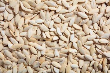 Pumpkin seeds as background
