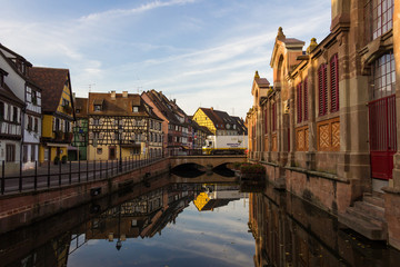 Reflection of Colmar in the morning