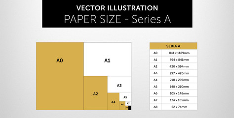 Internetional paper - formats & sizes - series A