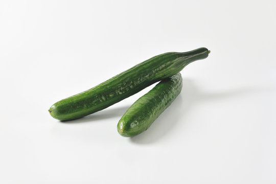 Two slicing cucumbers