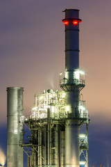 Tower of steam power plant.