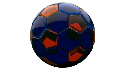 Fototapeta premium Soccer ball. 3D illustration. 3D CG.