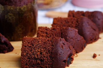 Chocolate brownies.