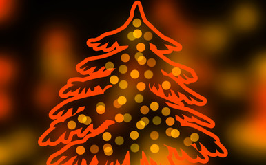 bright christmas tree