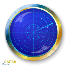  Blue radar screen
