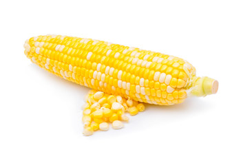 corn isolated on white background