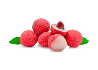 lychee isolated on white background