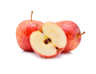 Gala apples isolate on white background