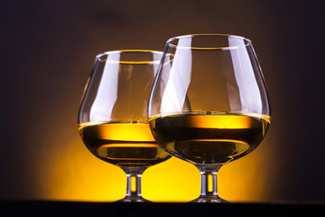 Glasses of brandy