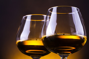 Glasses of brandy