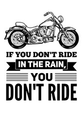Hand drawn quote about motorcycles, speed, freedom
