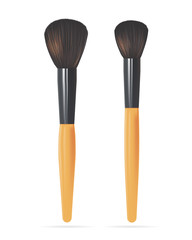 Set of Realistic Powder Brush. Vector illustration