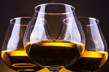 Glasses of brandy
