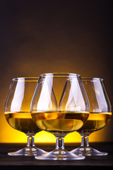 Glasses of brandy