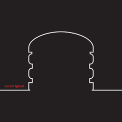 Advertising card with burger background