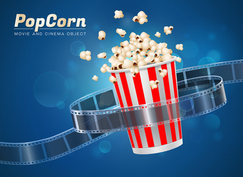 popcorn movie cinema object