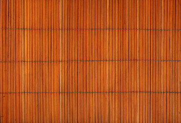 Orange brown vintage bamboo wood mat background