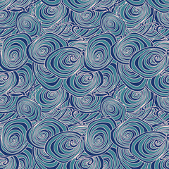 Abstract doodle seamless pattern design. Vector illustration with hand-drawn elements. Concept background for textile, print, wallpaper, fabric and wrapping.