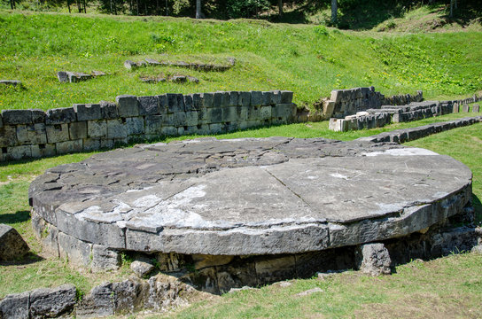 Ruins of Dacian fortress Sarmisegetusa Regia