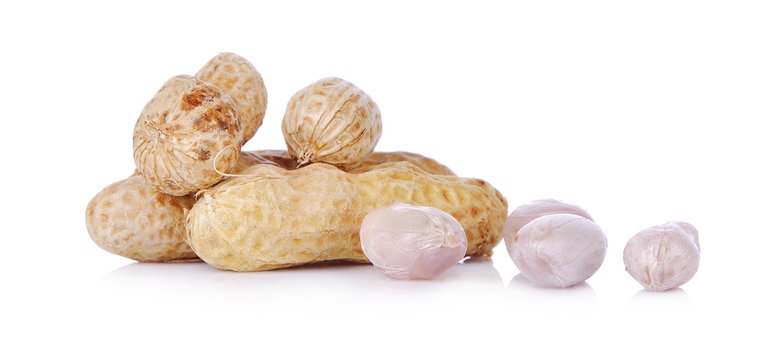 Penuts on a white background