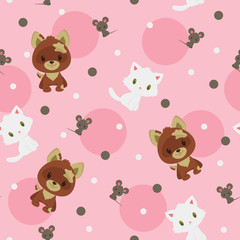 Animals seamless pattern