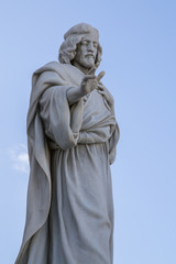 Fototapeta na wymiar Statua di Santo Stefano, Duomo di Reggio Calabria