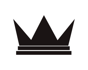 flat design royalty crown icon vector illustration
