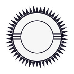 flat design emblem or badge icon vector illustration