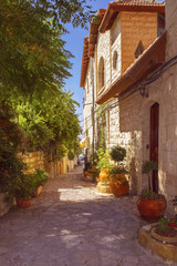 old stone house in Safed, Upper Galilee, Israel