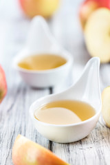 Portion of fresh made Applesauce (selective focus)