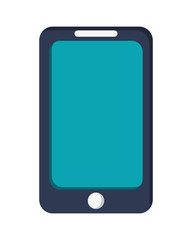 flat design modern cellphone icon vector illustration