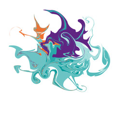 Marble texture. Different colors. Beautiful vector illustration for your design, print, background