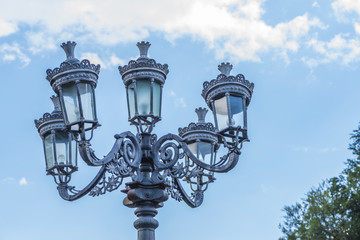 Fototapeta na wymiar Old street lamp