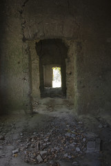 Fototapeta na wymiar Ruins the state of abandonment