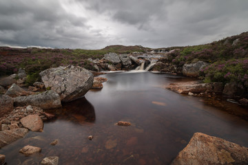 Wasserfälle im Glen Coe Tal, Highlands, Schottland