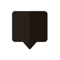 flat design conversation bubble icon vector illustration