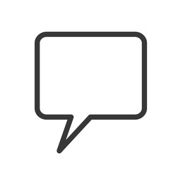 Naklejka premium flat design conversation bubble icon vector illustration