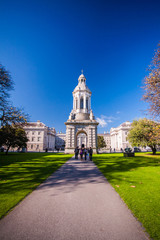 The campanile in Trinity College, Dublin, Ireland
 - obrazy, fototapety, plakaty